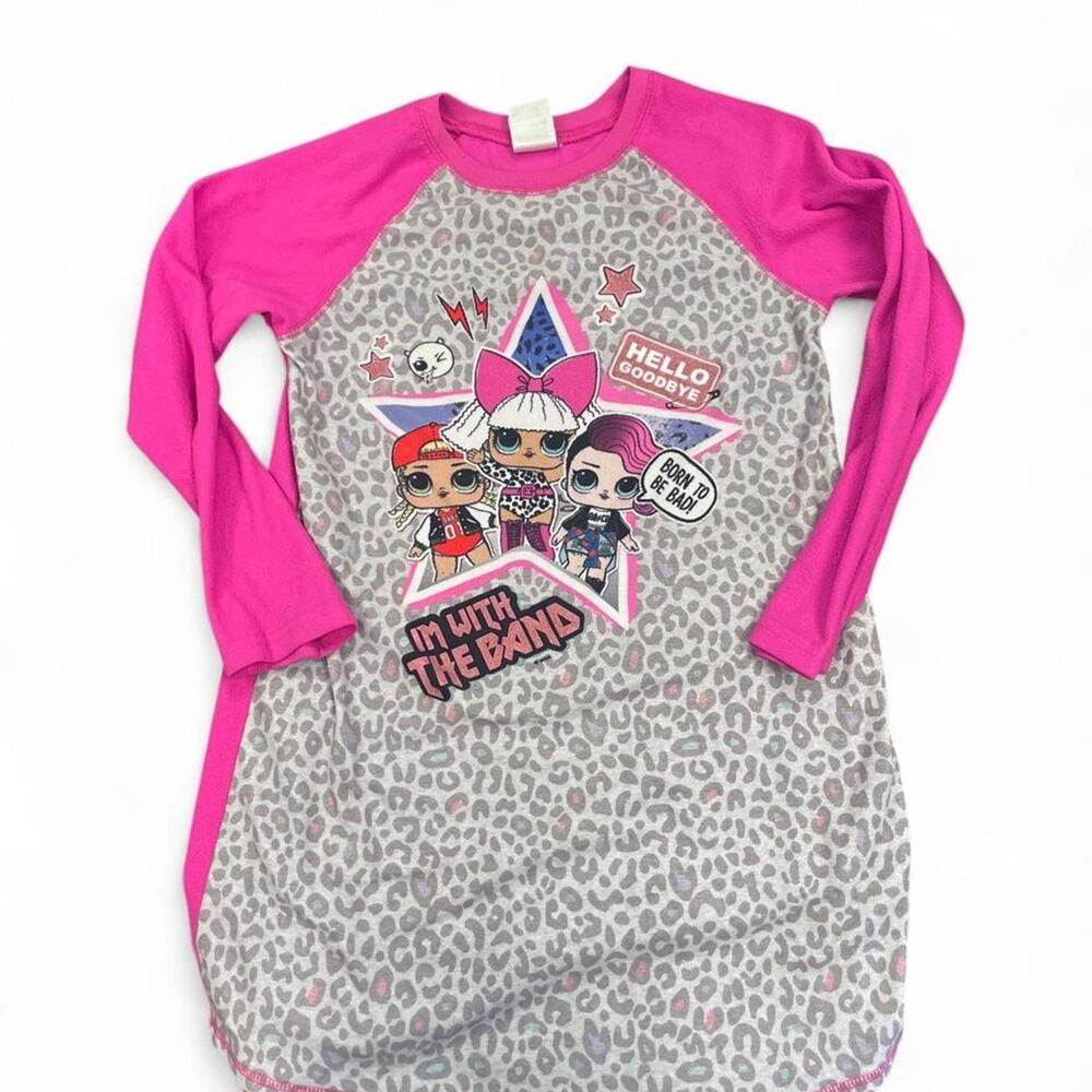 Pink and gray leopard print
